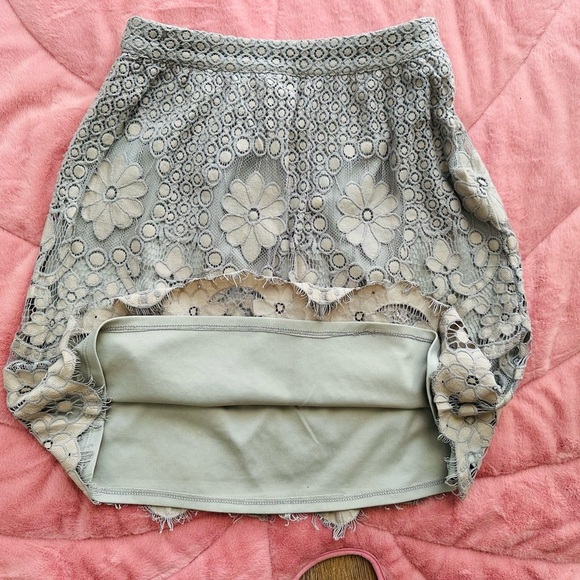Elegant Lace Skirt in Gray from Franchesca’s Boutique - Picture 7 of 7